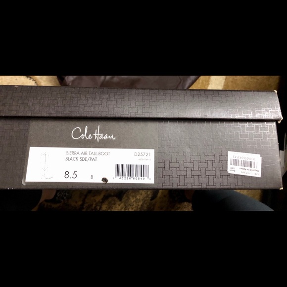 🌺🌺🌺Cole Haan Sierra air.tall black suede boots 8.5 B - Picture 3 of 8